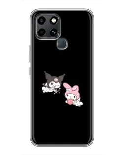 Чехол для Infinix Smart 6 с картинкой «My Melody и Kuromi» Чехол для Infinix Smart 6 с картинкой «My Melody и Kuromi»