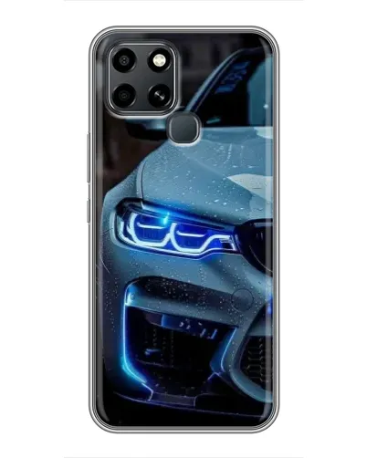 Чехол для Infinix Smart 6 с картинкой «Взгляд BMW с синими фарами» Чехол для Infinix Smart 6 с картинкой «Взгляд BMW с синими фарами»
