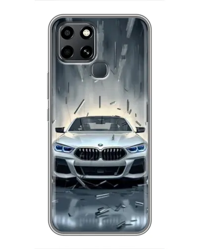 Чехол для Infinix Smart 6 с картинкой «BMW в свете фар» Чехол для Infinix Smart 6 с картинкой «BMW в свете фар»