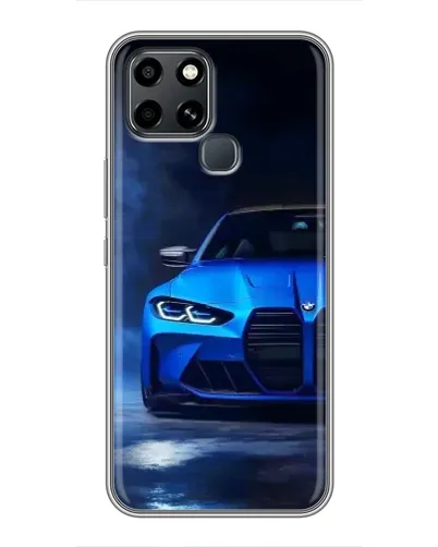Чехол для Infinix Smart 6 с картинкой «Голубая BMW M4» Чехол для Infinix Smart 6 с картинкой «Голубая BMW M4»