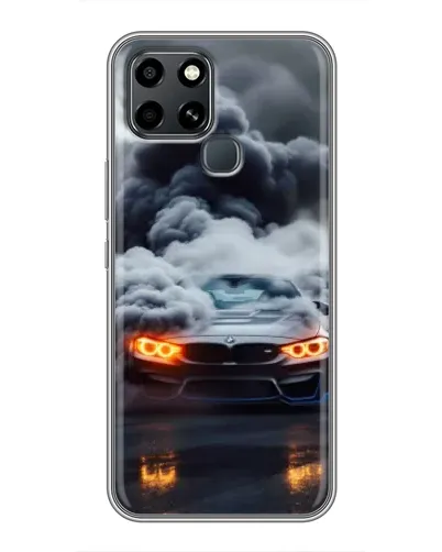 Чехол для Infinix Smart 6 с картинкой «BMW в дыму» Чехол для Infinix Smart 6 с картинкой «BMW в дыму»