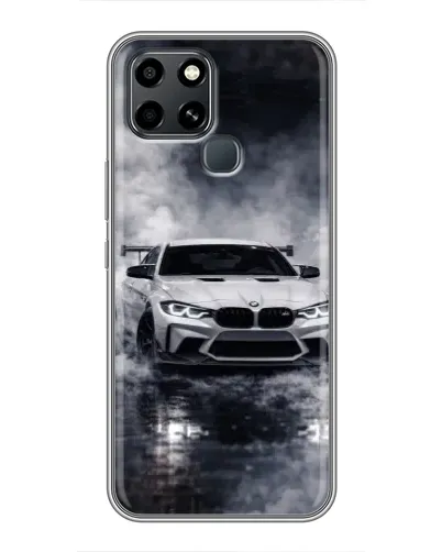 Чехол для Infinix Smart 6 с картинкой «BMW сквозь туман» Чехол для Infinix Smart 6 с картинкой «BMW сквозь туман»