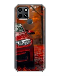 Чехол для Infinix Smart 6 с картинкой «Осенняя BMW M4»