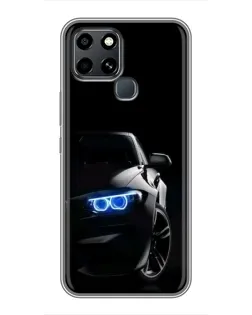 Чохол для Infinix Smart 6 з картинкою «BMW — нічний погляд» Чохол для Infinix Smart 6 з картинкою «BMW — нічний погляд»