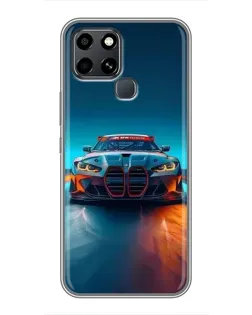 Чохол для Infinix Smart 6 з картинкою «BMW — вогні неону» Чохол для Infinix Smart 6 з картинкою «BMW — вогні неону»