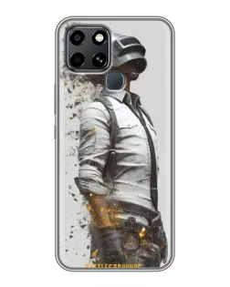 Чохол для Infinix Smart 6 з картинкою «PUBG — боєць у пилу»