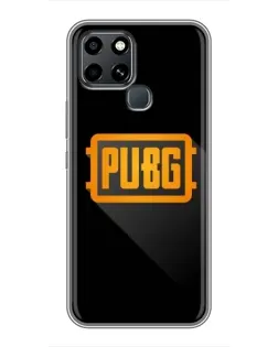 Чохол для Infinix Smart 6 з картинкою «PUBG — рамка лого»