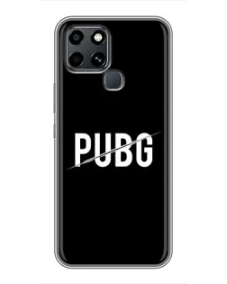 Чохол для Infinix Smart 6 з картинкою «PUBG — білий логотип»