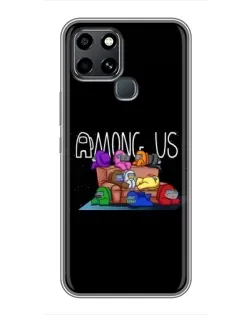 Чохол для Infinix Smart 6 з картинкою «Логотип Among Us»