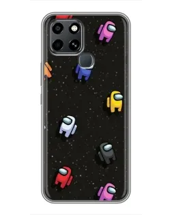 Чохол для Infinix Smart 6 з картинкою «Космічний патерн Among Us» Чохол для Infinix Smart 6 з картинкою «Космічний патерн Among Us»