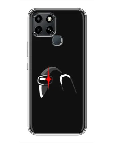Чехол для Infinix Smart 6 с картинкой «Among Us шлем» Чехол для Infinix Smart 6 с картинкой «Among Us шлем»