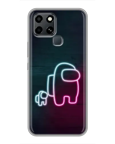 Чехол для Infinix Smart 6 с картинкой «Among Us неон-арт» Чехол для Infinix Smart 6 с картинкой «Among Us неон-арт»