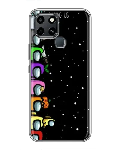 Чехол для Infinix Smart 6 с картинкой «Команда Among Us» Чехол для Infinix Smart 6 с картинкой «Команда Among Us»