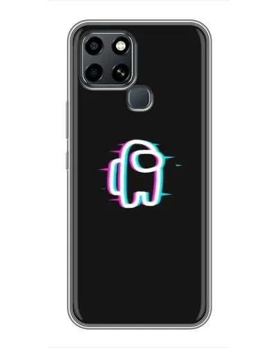 Чехол для Infinix Smart 6 с картинкой «Among Us неон» Чехол для Infinix Smart 6 с картинкой «Among Us неон»
