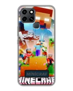 Чохол для Infinix Smart 6 з картинкою «Minecraft герої гри» Чохол для Infinix Smart 6 з картинкою «Minecraft герої гри»