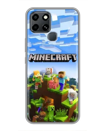 Чехол для Infinix Smart 6 с картинкой «Minecraft классический мир» Чехол для Infinix Smart 6 с картинкой «Minecraft классический мир»