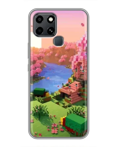 Чехол для Infinix Smart 6 с картинкой «Розовое дерево Minecraft» Чехол для Infinix Smart 6 с картинкой «Розовое дерево Minecraft»
