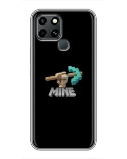 Чехол для Infinix Smart 6 с картинкой «Алмазная кирка»
