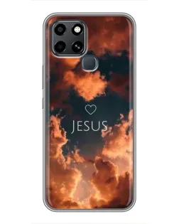 Чехол для Infinix Smart 6 с картинкой «Сияние Имени Jesus»