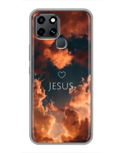 Чехол для Infinix Smart 6 с картинкой «Сияние Имени Jesus»