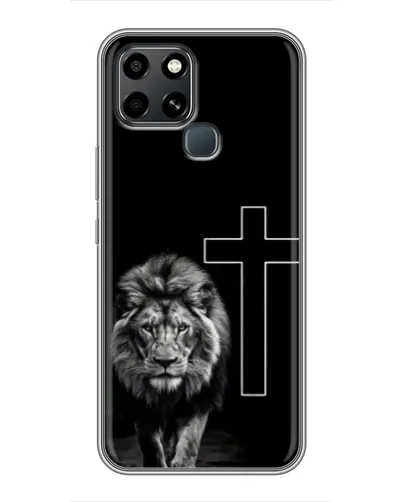 Чехол для Infinix Smart 6 с картинкой «Лев и Крест»