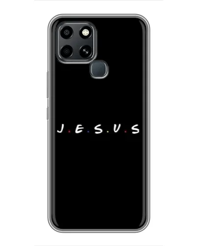 Чехол для Infinix Smart 6 с картинкой «Точки веры J.E.S.U.S.»