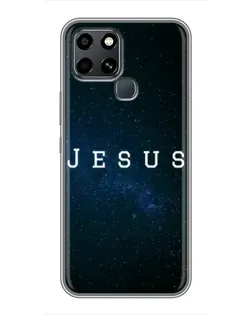 Чехол для Infinix Smart 6 с картинкой «Звездное небо Jesus»