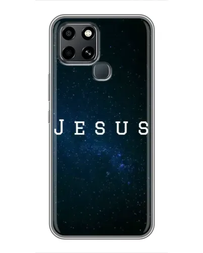 Чехол для Infinix Smart 6 с картинкой «Звездное небо Jesus»