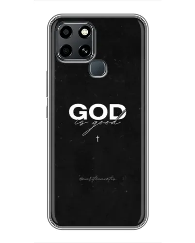 Чехол для Infinix Smart 6 с картинкой «GOD — Бог над всем»