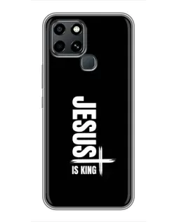 Чехол для Infinix Smart 6 с картинкой «Вертикаль веры Jesus»