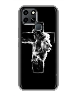 Чохол для Infinix Smart 6 з картинкою «Сяючий хрест Jesus»