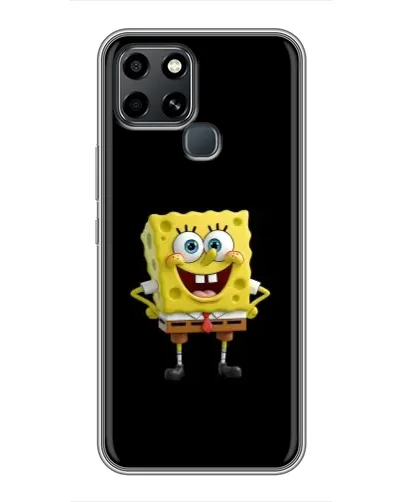 Чехол для Infinix Smart 6 с картинкой «Классический Губка Боб»