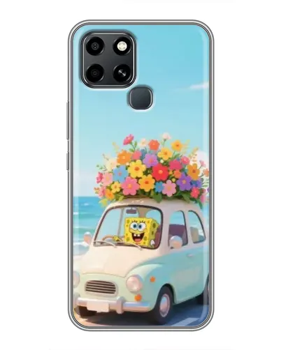 Чехол для Infinix Smart 6 с картинкой «Автомобильное путешествие»