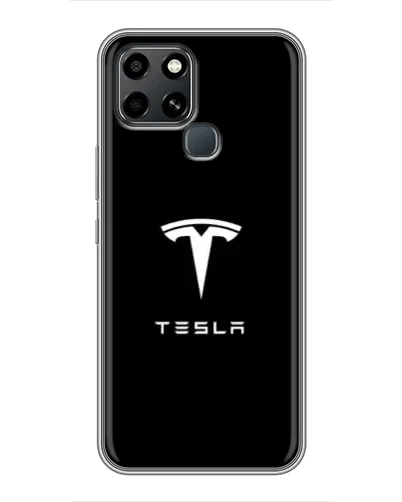 Чехол для Infinix Smart 6 с картинкой «Tesla White Logo» Чехол для Infinix Smart 6 с картинкой «Tesla White Logo»