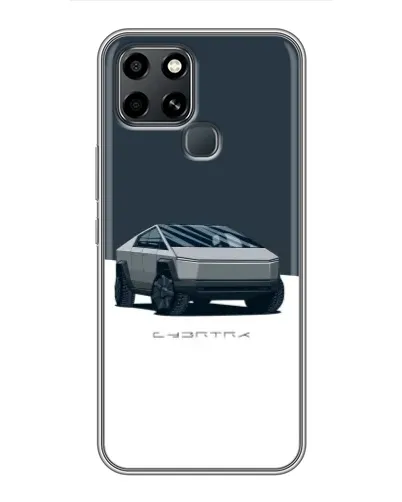 Чехол для Infinix Smart 6 с картинкой «Серебристый Cybertruck Tesla» Чехол для Infinix Smart 6 с картинкой «Серебристый Cybertruck Tesla»