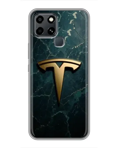 Чехол для Infinix Smart 6 с картинкой «Мраморная Tesla Gold» Чехол для Infinix Smart 6 с картинкой «Мраморная Tesla Gold»