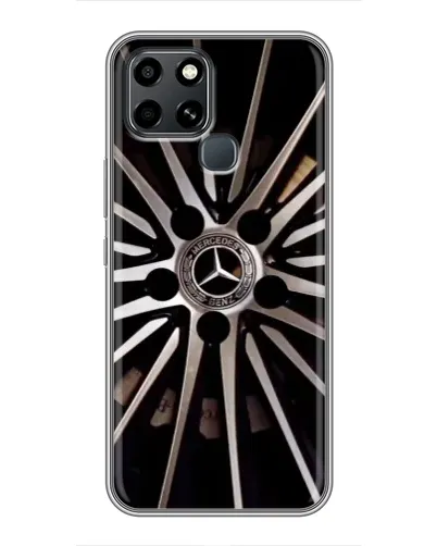 Чехол для Infinix Smart 6 с картинкой «Диск Mercedes»