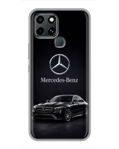 Чехол для Infinix Smart 6 с картинкой «Mercedes — решетка радиатора»