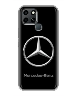 Чехол для Infinix Smart 6 с картинкой «Mercedes Silver Logo»