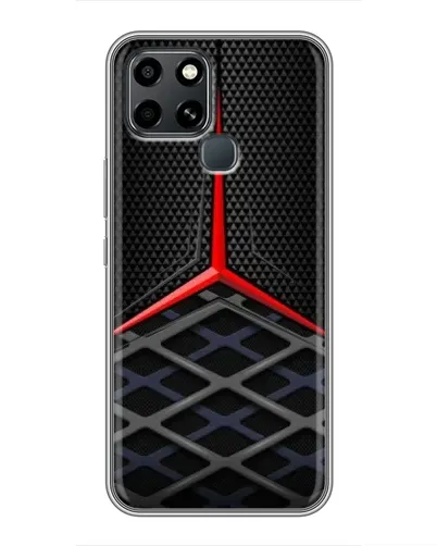 Чехол для Infinix Smart 6 с картинкой «Mercedes Carbon Grid»