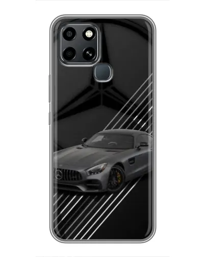 Чехол для Infinix Smart 6 с картинкой «Mercedes AMG — графика»