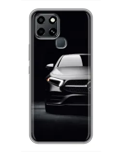 Чехол для Infinix Smart 6 с картинкой «Свет фар Mercedes»