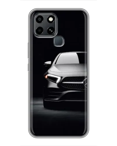 Чехол для Infinix Smart 6 с картинкой «Свет фар Mercedes»
