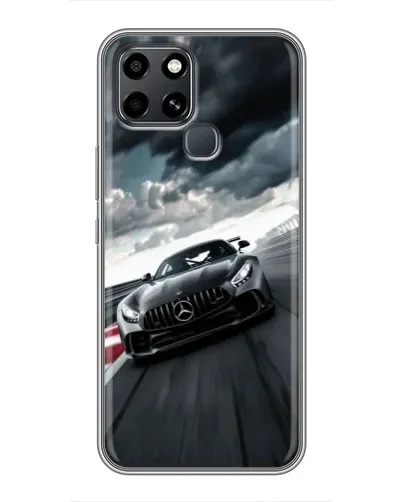 Чехол для Infinix Smart 6 с картинкой «Гоночный Mercedes AMG»