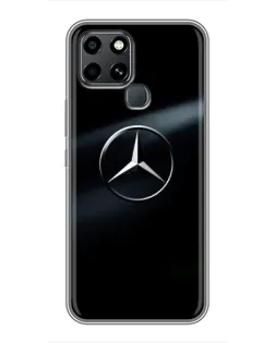 Чохол для Infinix Smart 6 з картинкою «Mercedes на металі»