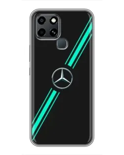 Чохол для Infinix Smart 6 з картинкою «Спортивні лінії Mercedes»
