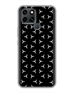 Чохол для Infinix Smart 6 з картинкою «Mercedes паттерн зірок»