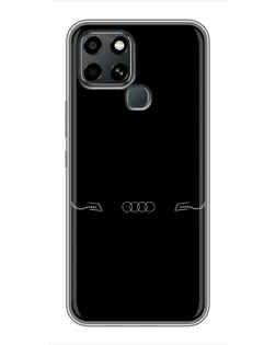 Чехол для Infinix Smart 6 с картинкой «Audi — световой подпись» Чехол для Infinix Smart 6 с картинкой «Audi — световой подпись»