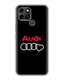 Чехол для Infinix Smart 6 с картинкой «Логотип Audi Heart» Чехол для Infinix Smart 6 с картинкой «Логотип Audi Heart»