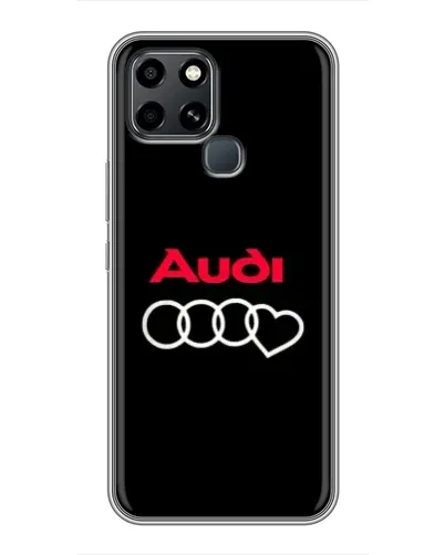 Чехол для Infinix Smart 6 с картинкой «Логотип Audi Heart»
